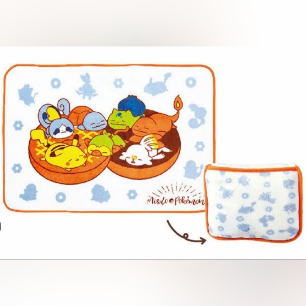 Pokémon Pikachu sleepy soft blanket